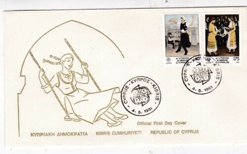 Cipro 1981 europa folklore fdc - 1981,