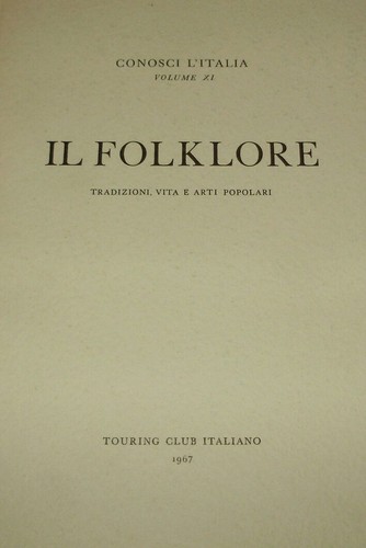 Folklore italiano - il,