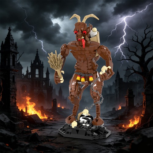 Qitiri krampus set blocchi - krampus,