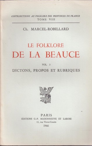 Folklore beauce - le, la